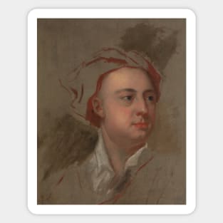 An Unfinished Study of the Head of James Thomson by William Aikman Sticker